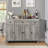 Zekai 47.2'' Sideboard with 3 Drawers, Adjustable Shelves