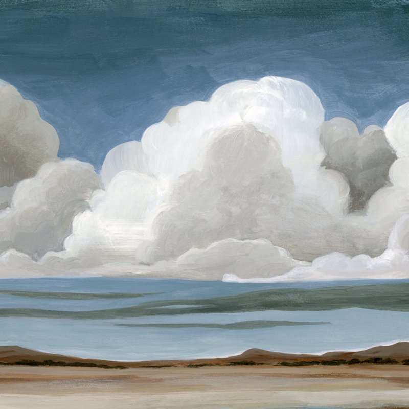 Wide Plains I - Wrapped Canvas Painting, 30cm H x 30cm W x 3.8cm D
