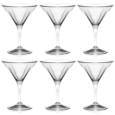 Zeyuan 5oz. Crystal Martini Glass Set