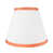 Blanc cassé avec garniture orange