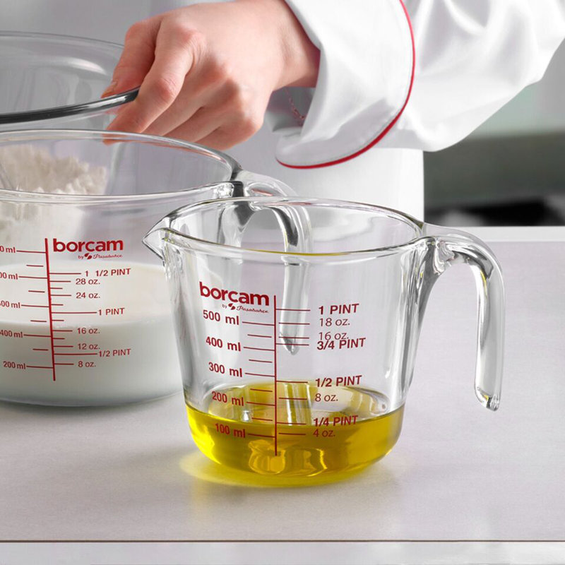 1L Clear Glass Measuring Mixing Jug in ML Oz Pints Kitchen Cooking Baking