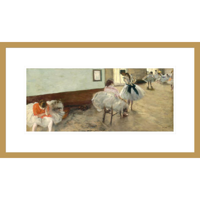 «The Dance Lesson» par Edgar Degas, impression giclée encadrée