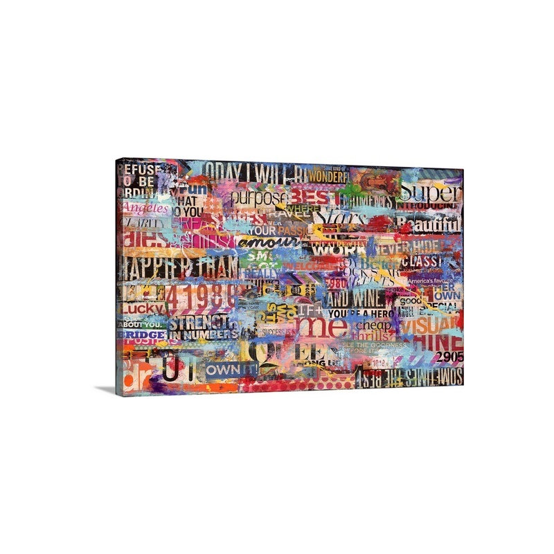 «Metromix XXV III» par Bellemy, impression, H 15 po x l 24 po x P 1,5 po, Toile