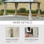 Outsunny 10' X 12' Gazebo Sidewall Set With 4 Panels, Hooks/C-Rings Included For Pergolas & Cabanas-125204787-125204788