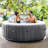 Intex 4 - Person 140 - Jet Round Inflatable Hot Tub in Gray