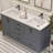 Rooh 60'' Double Bathroom Vanity with White Quartz Top-92872024