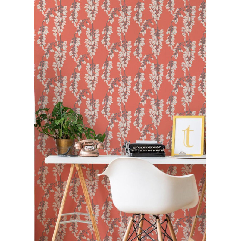 Nomad Heart Breaker 10' L x 24" W Wallpaper Roll, Self-adhesive, Cayenne