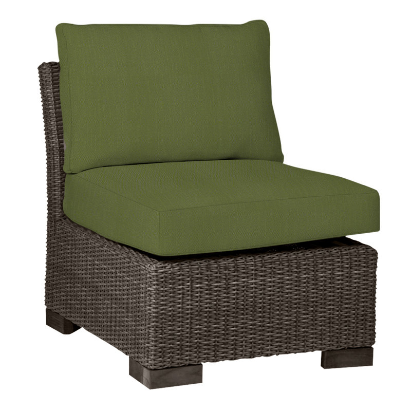 Fauteuil de chambre Club Woven N-Dura, Pas de soudure, Forêt de lin, Noyer noir