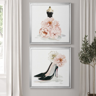 " Floral Gown " 2 - Pieces