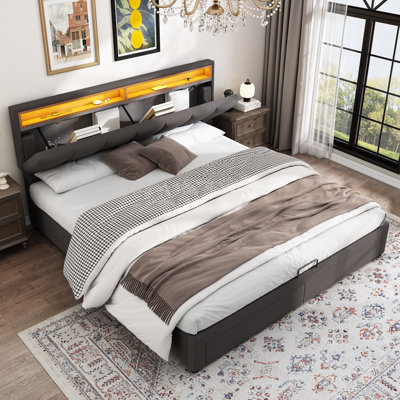 Upholstered Ottoman Storage Bed