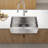 33"X21"X10" Sink - Stainless Steel, Single Bowl, Dent-, Rust & Stain- Basin Aspect, Easy To Maintain, , 16 Gauge, Brushed Nickel Style Surface Treatment Feature, Wipe, Gauge
