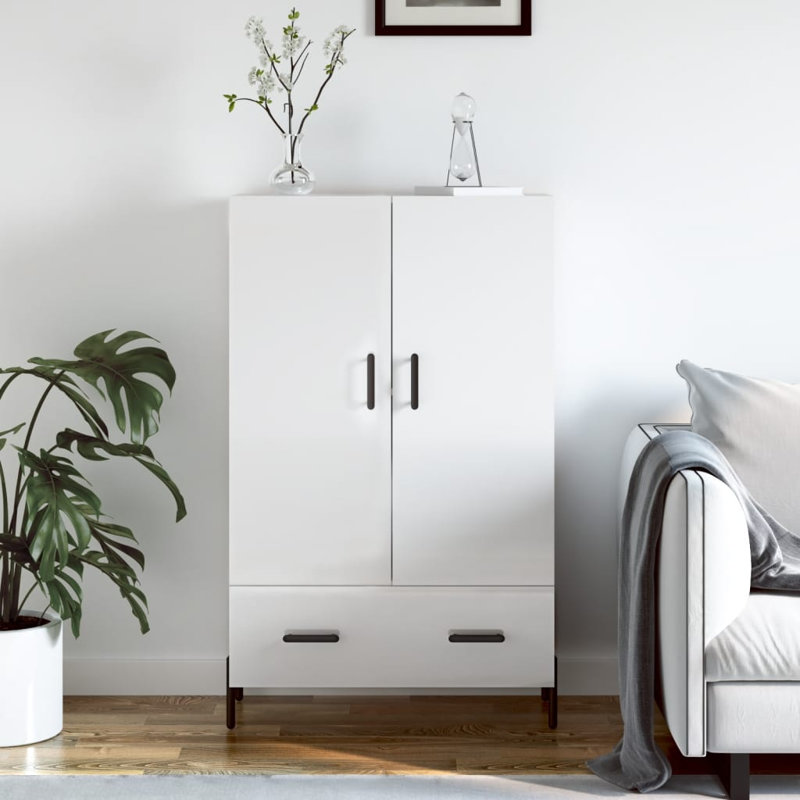 Madonia 69.5cm Sideboard, Gloss White
