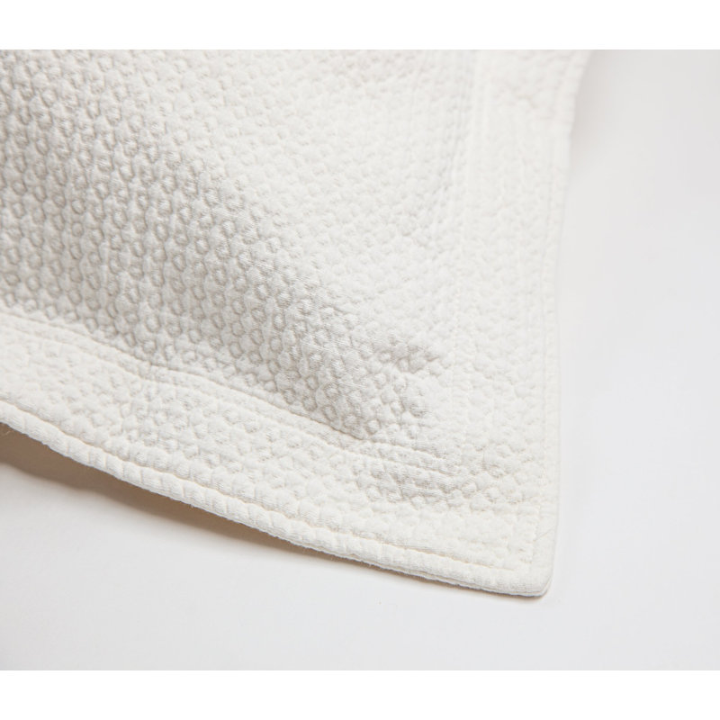 WAFF MATELASSE SHAM, IVORY, KING , Euro