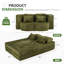 Grand canapé-lit pliable, canapé-lit futon en chenille, canapé-lit convertible en mousse haute densité, canapé-lit pliable pour salon, chambre d'amis, chambre à coucher-419877756