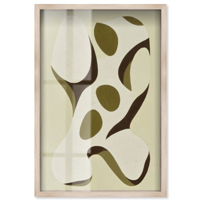 Tableau Fluid Totem III, impression de cadre, style bohème moderne, par Art Remedy, cadre blond, 10 x 15