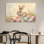 Easter egg Jesus rabbit canvas mural Jesus Christ rabbit and Easter egg canvas printing Christian home decoration