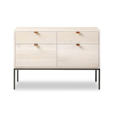 Trey 4 - Drawer Solid Wood File Cabinet