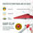 CROWN SHADES 12 Ft. W x 12 Ft. D Commercial Metal Pop-Up Canopy with One Push Setup, Red-108926336