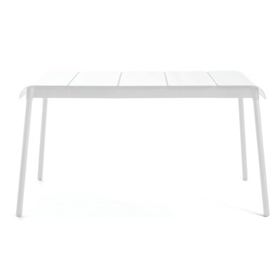 Corail Rectangular Metal Outdoor Dining Table , 56.94'' in. W 34.88'' in. D