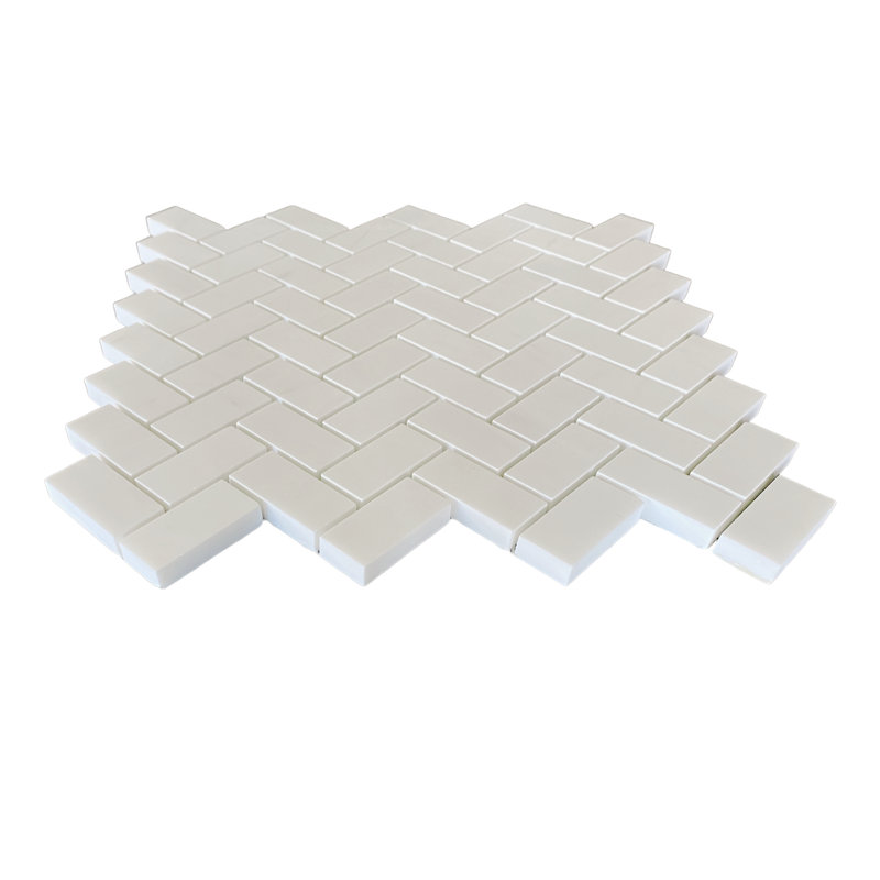 Dolomite Natural Stone Herringbone Mosaic Wall Tile