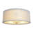 Deontee 13'' 3 - Light White Fabric Linen Flush Mount (Set Of 2)