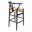 Tabouret de bar et de comptoir en bois massif Etta-1056858798-1056858789