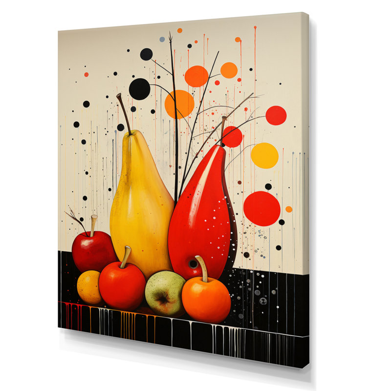 «Fruit Harvest Spectrum différent I - fruits», art mural, H 20 po x l 12 po x P 1 po