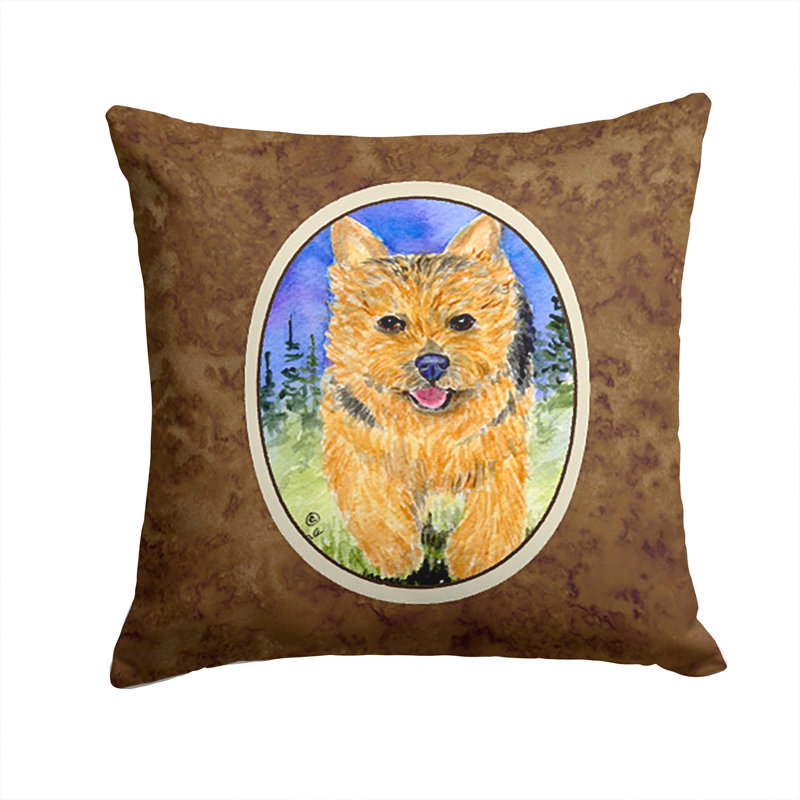 Coussin décoratif intérieur/extérieur norwich terrier
