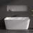 Tidal 59'' Wall-Mount Tub Acrylic Soaking Bathtub