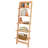 Lavish Home 16.25"L x 11.5"W x 50"H 5-Tier Ladder Style and Decorative Wooden Bookshelf (Oak)-252689449
