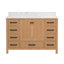 Meuble-lavabo autoportant avec plateau 48 po, meuble-lavabo autoportant avec cadre en bois massif 48 po