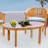 Alleyne Specialty Teak Solid Wood Outdoor Coffee Table , 49 " W 22.5 " D