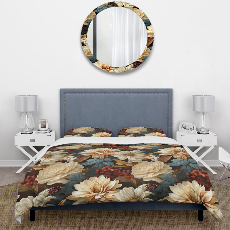 Ensemble de housse de couette Earthy Elegance, Housse de couette pour très grand lit et 2 très