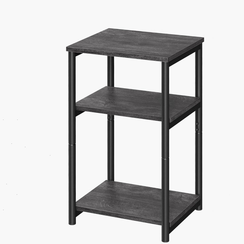 Side Table, Misty Gray, Black