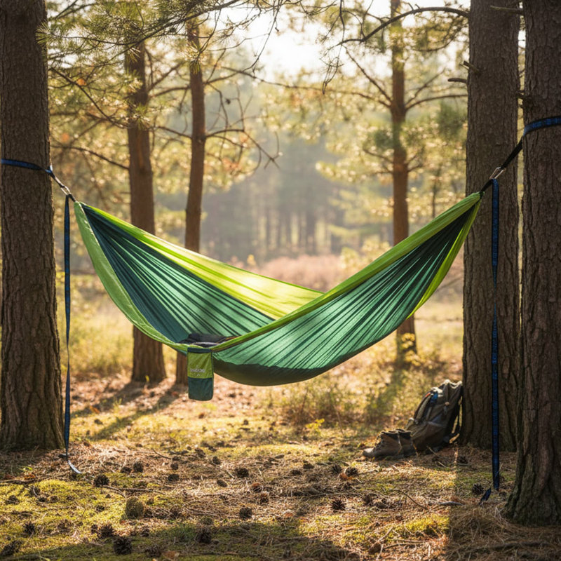 Adventure-Ready Double Camping Hammock with Tree Straps
