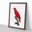 Cardinal Lory by F. Levaillant - Picture Frame Painting Print-55513694-55513695