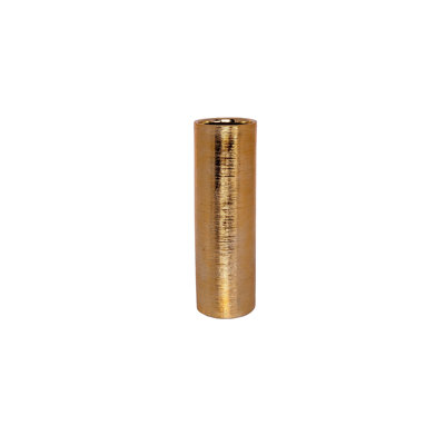 Ceramic Round Vase Gloss Finish Gold
