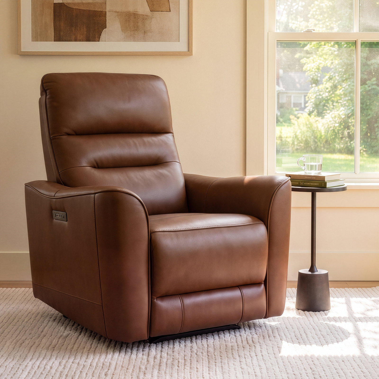 Oterra 35" Power Recliner, Brazilian Cocoa