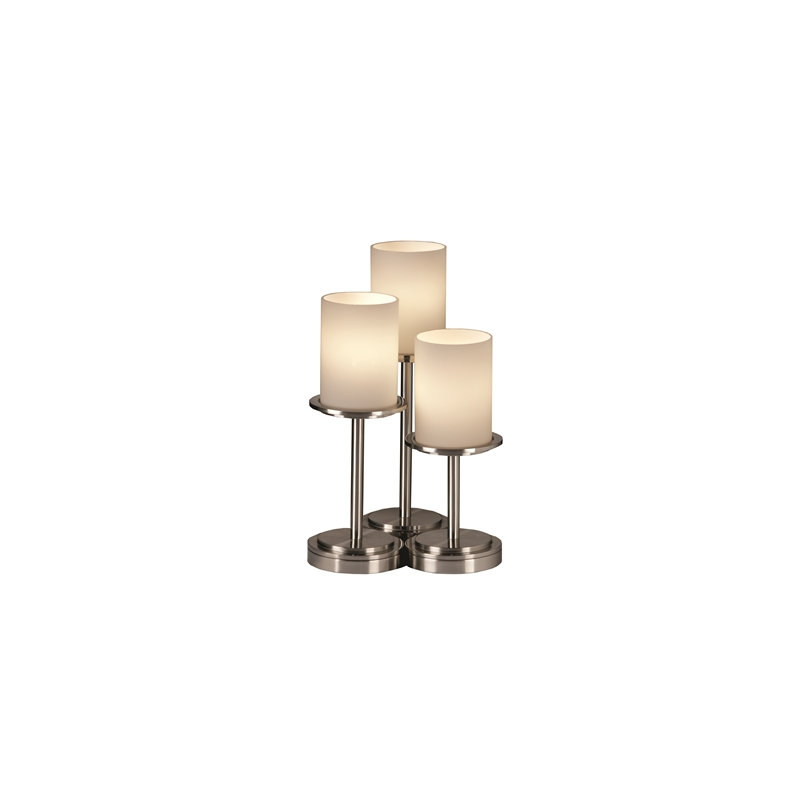 Lampe de table cylindrique 16 po Casson, Amande, Bronze foncé