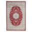 Tapis turc 7 x 7 po rouge et ivoire Antep