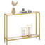 100cm Glass Top Console Table