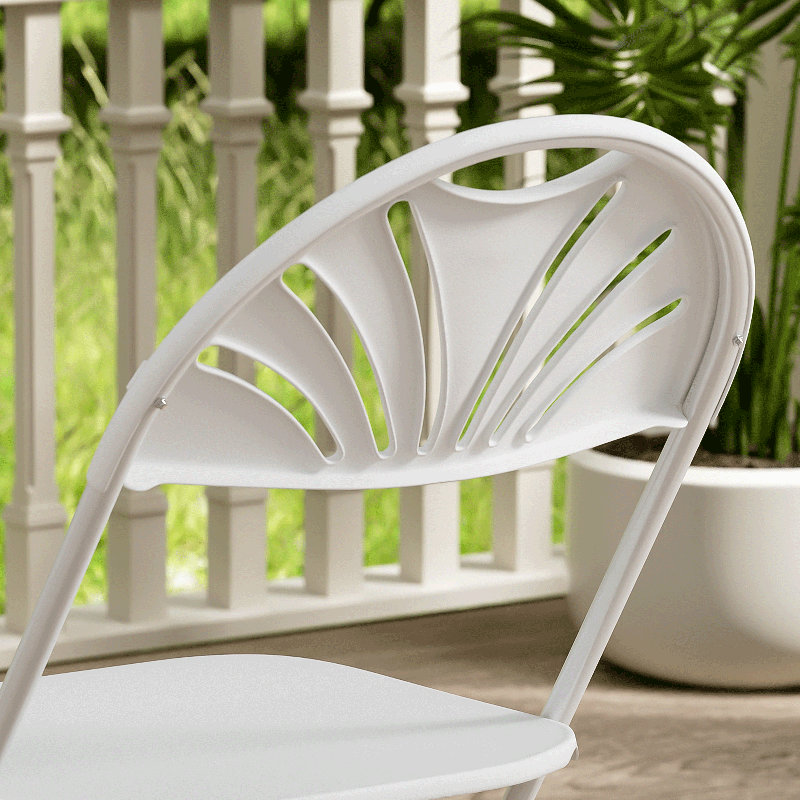 Table pliable 11 pièces et 10 chaises - Ensemble de pique-nique portable, L 54 po, Gris / Blanc