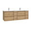 Palma C160D 63.0" Wall Mounted Bathroom Vanity-649372765-659747455