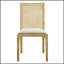 Ensemble de 2 chaises de salle à manger capitonnées Channel, confortables et élégantes avec coussins épais et structure en bois durable