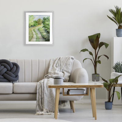 «Around The Bend», reproduction sous verre encadrée, design par Lanie Loreth