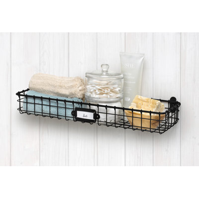 Albie Metal Wall Organizer with Wall Baskets