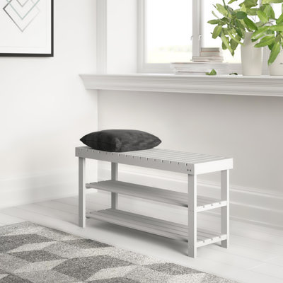 Jkayla Solid Wood Storage Bench