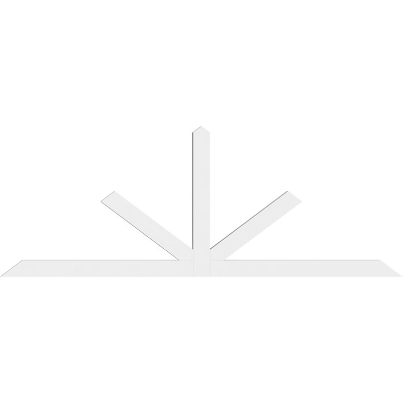 Support à pignon Saratoga, H 36 po x l 96 po (pas: 9/12), P 2 po x F 4 po, PVC