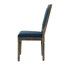 2 chaises de salle à manger bleu marine - Tissu, structure stable, style moderne et chic
