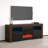 Howser 17.5" Modern TV Stand with LED Lighting, Electric Fireplace, Remote Control-2141253303